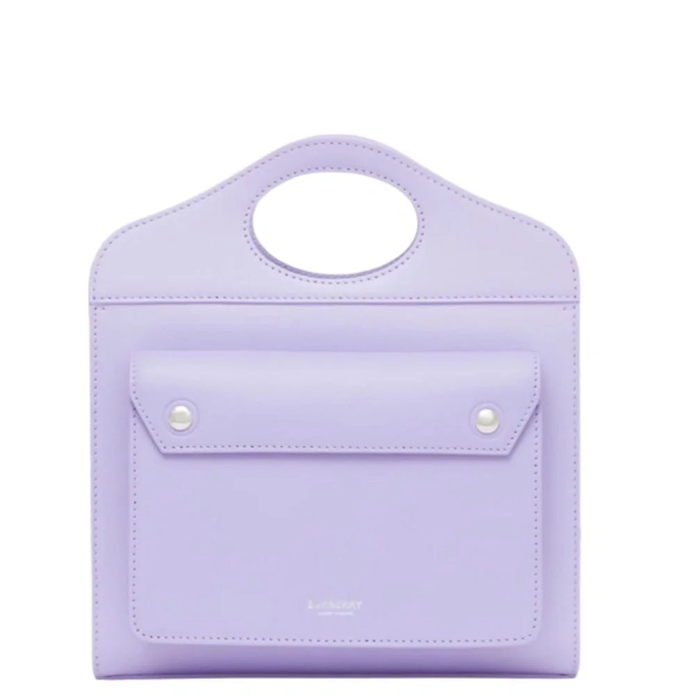 🔴SOLD🔴 BURBERRY Mini Leather Pocket Bag- Soft Violet - Picture 2 of 16